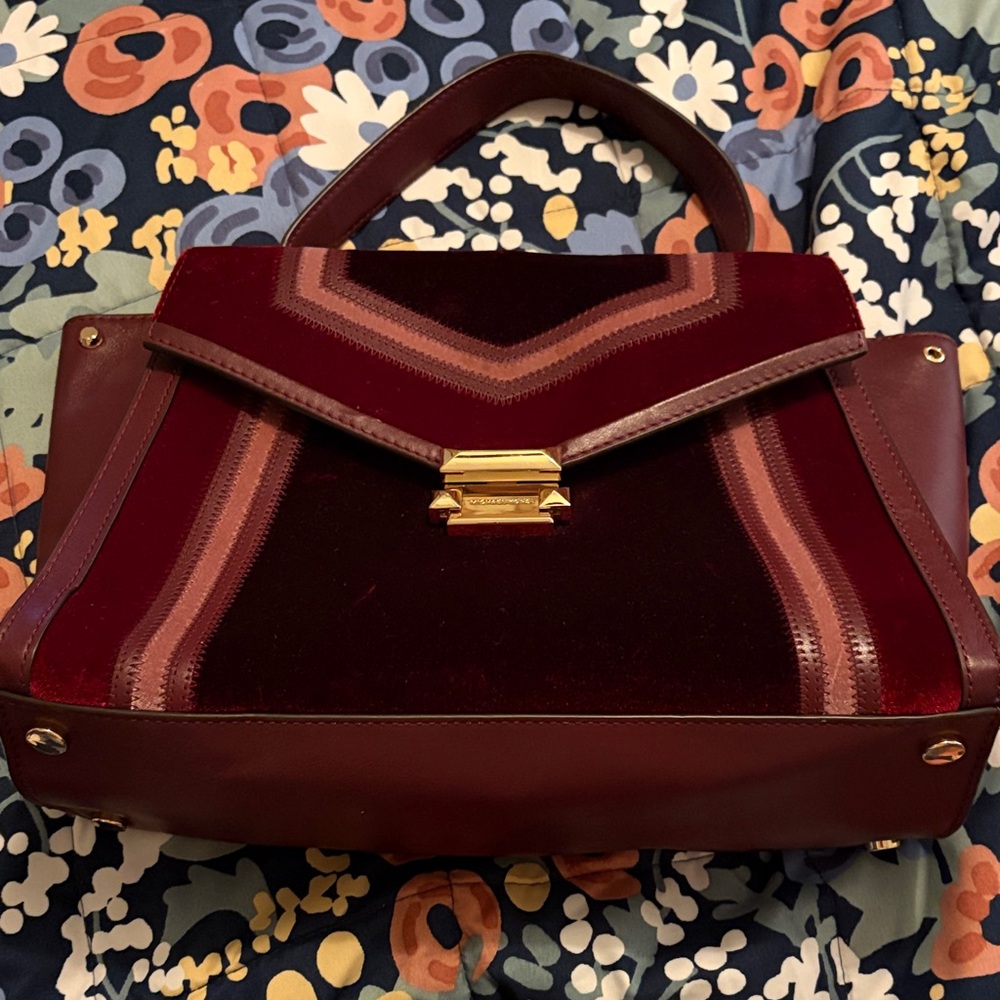 MK Burgundy Handbag